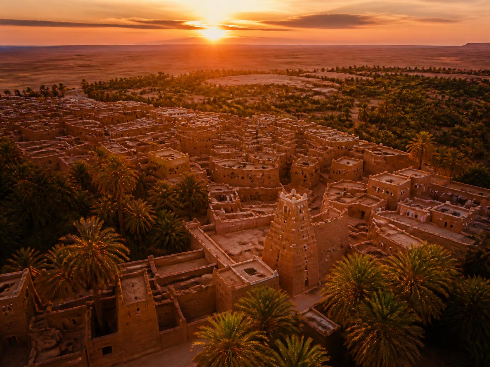 محافظة ضريّة عند الغروب